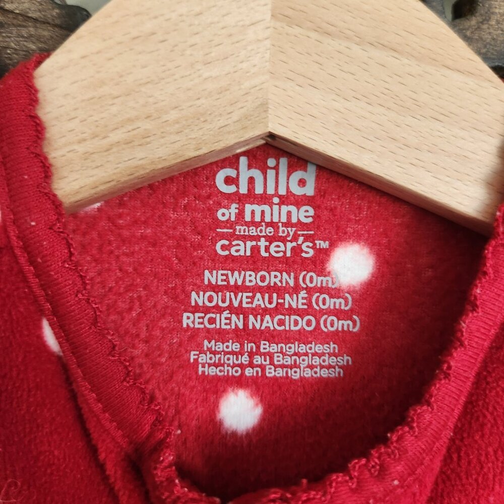 First Christmas polka dot PJs, twin girls, size nb - Picture 3 of 4